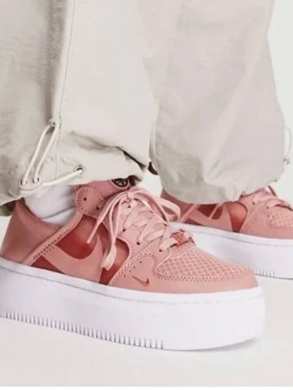 Nike Women’s Court Vision Alt Rust Pink Platform Sneakers